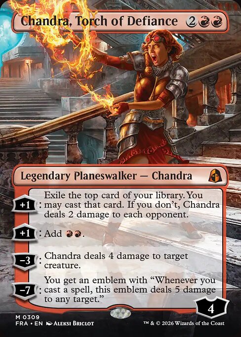 Carte Singole Magic ENG - Reality Fracture - Chandra, Torch of Defiance (FRA 309)