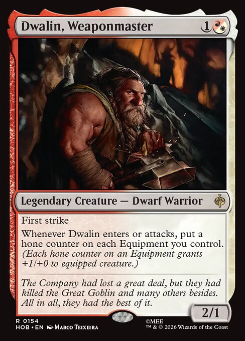 Dwalin, Weaponmaster HOB 154 Regular - Magic The Hobbit carta singola ENG