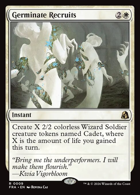 Carte Singole Magic ENG - Reality Fracture - Germinate Recruits (FRA 009)