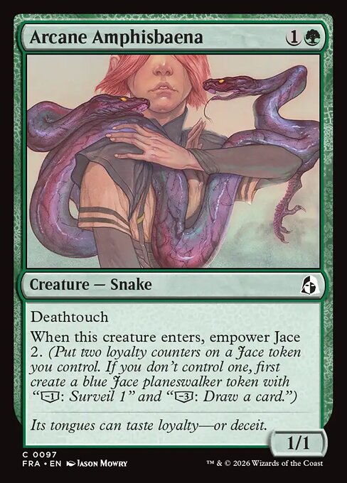 Carte Singole Magic ENG - Reality Fracture - Arcane Amphisbaena (FRA 097)