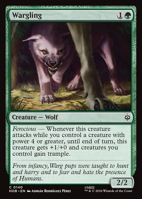 Wargling HOB 140 Regular - Magic The Hobbit carta singola ENG