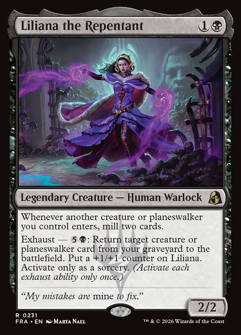Carte Singole Magic ENG - Reality Fracture - Liliana the Repentant (FRA 231)