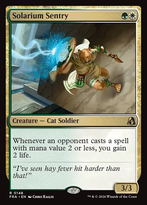 Carte Singole Magic ENG - Reality Fracture - Solarium Sentry (FRA 148)