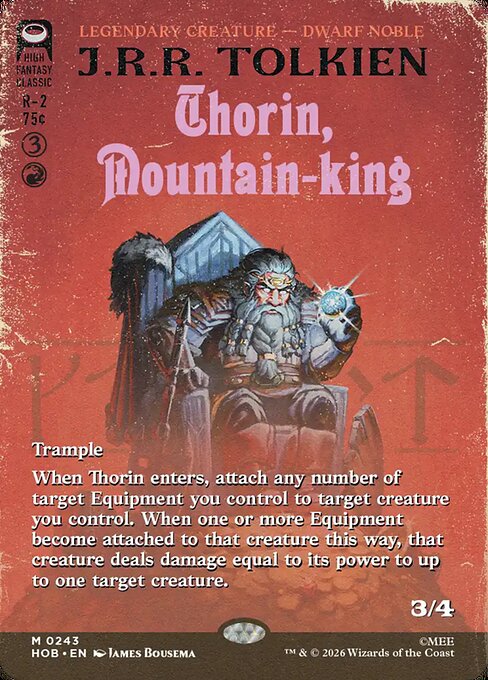 Thorin, Mountain-king HOB 243 Foil - Magic The Hobbit carta singola ENG