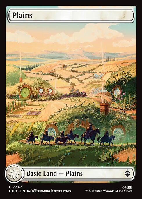 Plains HOB 194 Foil - Magic The Hobbit carta singola ENG