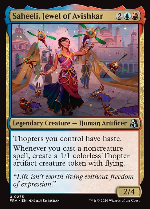 Carte Singole Magic ENG - Reality Fracture - Saheeli, Jewel of Avishkar (FRA 275)