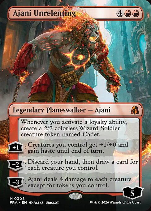 Carte Singole Magic ENG - Reality Fracture - Ajani Unrelenting (FRA 308)