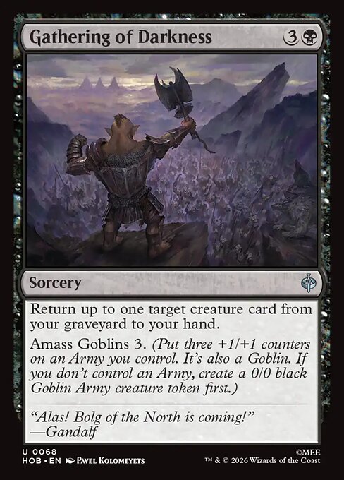 Gathering of Darkness HOB 068 Regular - Magic The Hobbit carta singola ENG