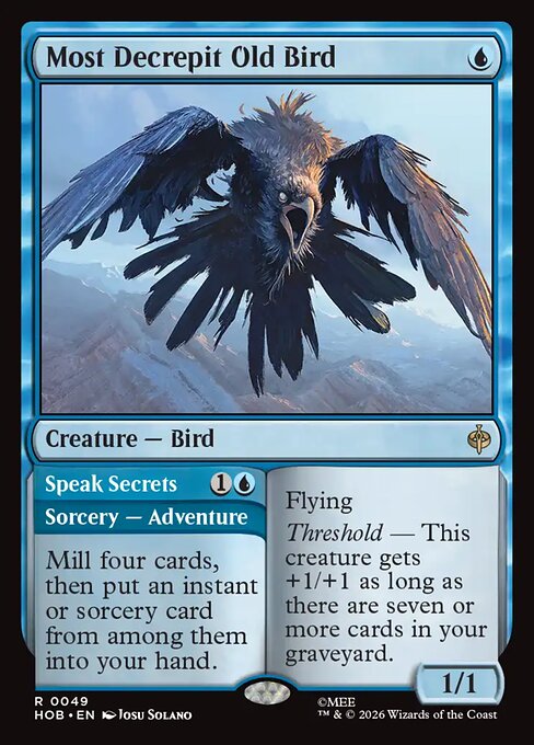 Most Decrepit Old Bird // Speak Secrets HOB 049 Foil - Magic The Hobbit carta singola ENG
