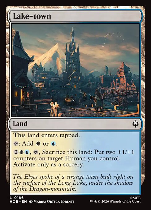 Lake-town HOB 186 Foil - Magic The Hobbit carta singola ENG