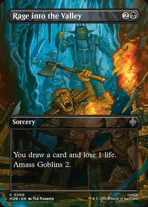Rage into the Valley HOB 200 Foil - Magic The Hobbit carta singola ENG