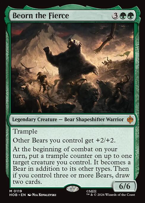 Beorn the Fierce HOB 119 Regular - Magic The Hobbit carta singola ENG