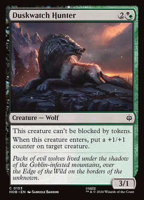 Duskwatch Hunter HOB 153 Foil - Magic The Hobbit carta singola ENG