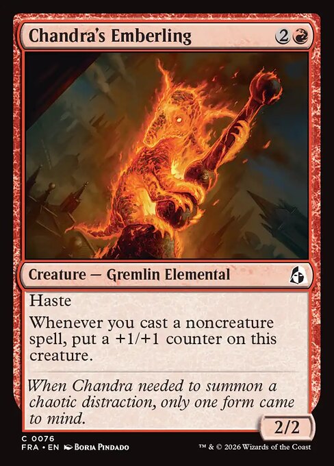 Carte Singole Magic ENG - Reality Fracture - Chandra's Emberling (FRA 076)