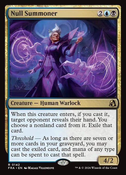 Carte Singole Magic ENG - Reality Fracture - Null Summoner (FRA 142)