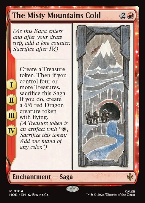 The Misty Mountains Cold HOB 104 Regular - Magic The Hobbit carta singola ENG
