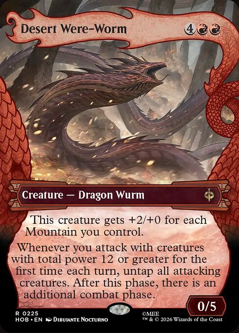 Desert Were-Worm HOB 225 Regular - Magic The Hobbit carta singola ENG