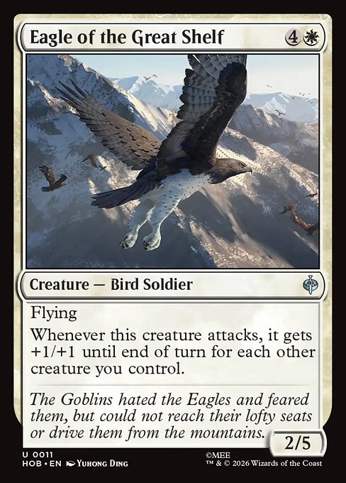 Eagle of the Great Shelf HOB 011 Foil - Magic The Hobbit carta singola ENG