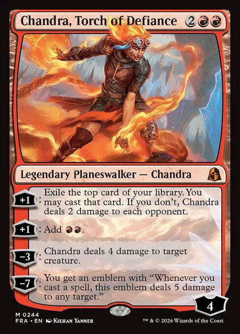 Carte Singole Magic ENG - Reality Fracture - Chandra, Torch of Defiance (FRA 244)