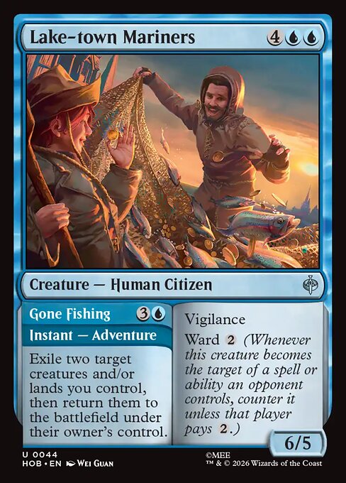 Lake-town Mariners // Gone Fishing HOB 044 Regular - Magic The Hobbit carta singola ENG