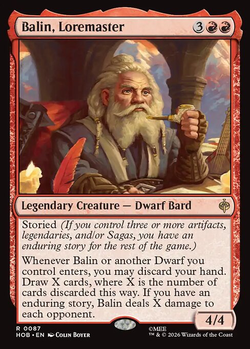 Balin, Loremaster HOB 087 Foil - Magic The Hobbit carta singola ENG
