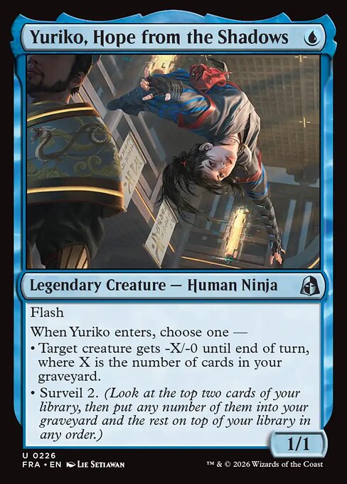 Carte Singole Magic ENG - Reality Fracture - Yuriko, Hope from the Shadows (FRA 226)
