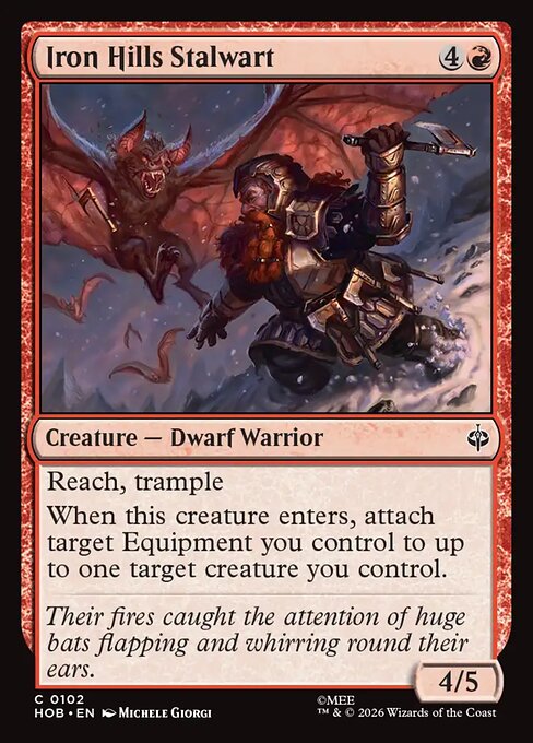 Iron Hills Stalwart HOB 102 Foil - Magic The Hobbit carta singola ENG