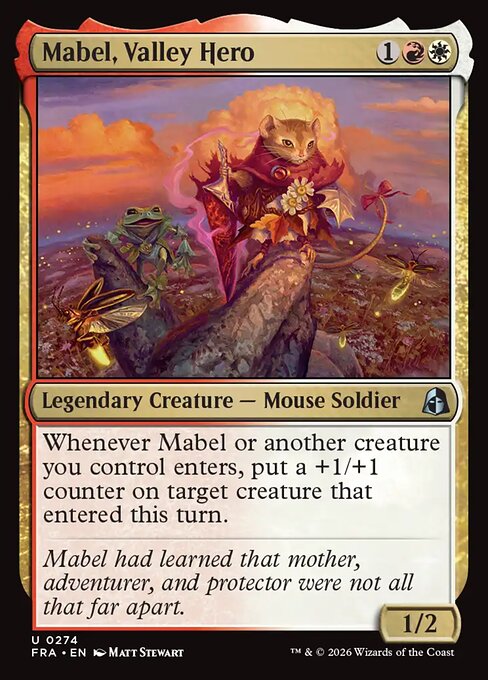 Carte Singole Magic ENG - Reality Fracture - Mabel, Valley Hero (FRA 274)