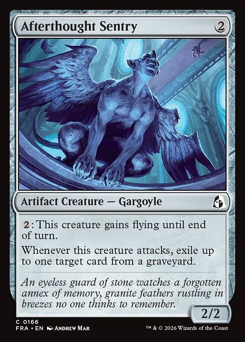 Carte Singole Magic ENG - Reality Fracture - Afterthought Sentry (FRA 166)