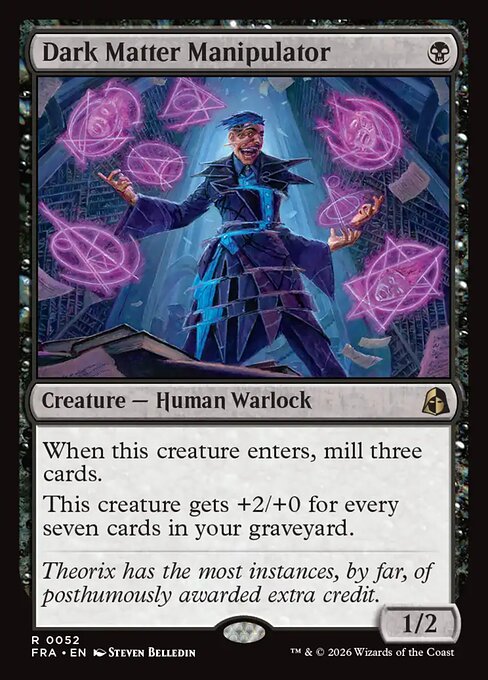 Carte Singole Magic ENG - Reality Fracture - Dark Matter Manipulator (FRA 052)