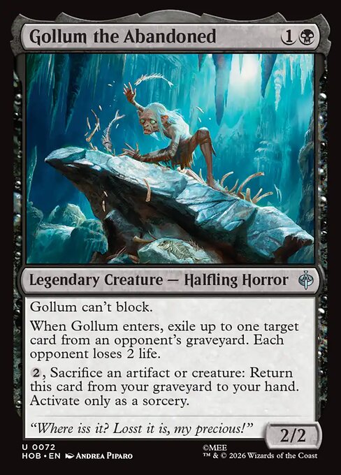 Gollum the Abandoned HOB 072 Regular - Magic The Hobbit carta singola ENG
