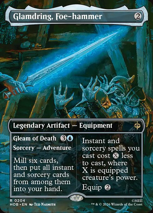 Glamdring, Foe-hammer // Gleam of Death HOB 204 Regular - Magic The Hobbit carta singola ENG