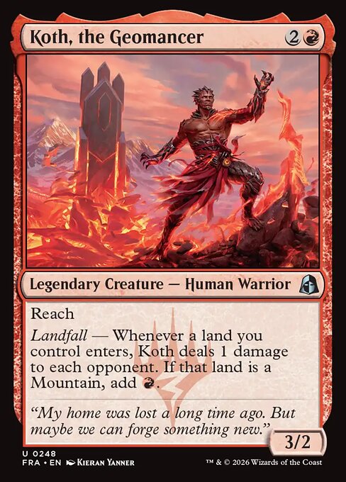 Carte Singole Magic ENG - Reality Fracture - Koth, the Geomancer (FRA 248)