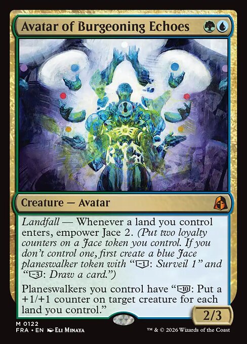 Carte Singole Magic ENG - Reality Fracture - Avatar of Burgeoning Echoes (FRA 122)