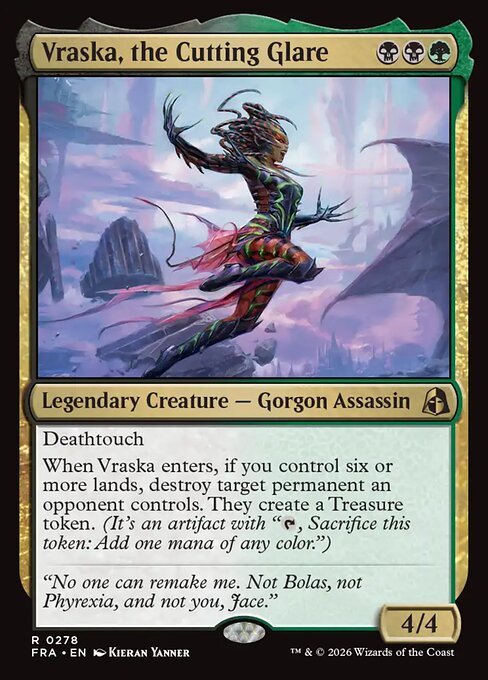Carte Singole Magic ENG - Reality Fracture - Vraska, the Cutting Glare (FRA 278)