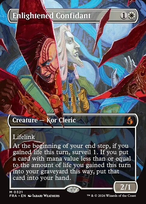 Carte Singole Magic ENG - Reality Fracture - Enlightened Confidant (FRA 321)