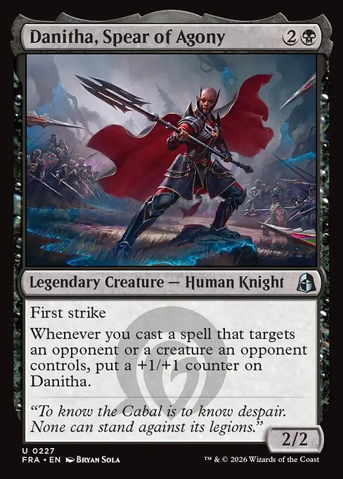 Carte Singole Magic ENG - Reality Fracture - Danitha, Spear of Agony (FRA 227)