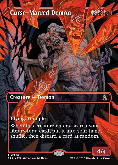 Carte Singole Magic ENG - Reality Fracture - Curse-Marred Demon (FRA 328)