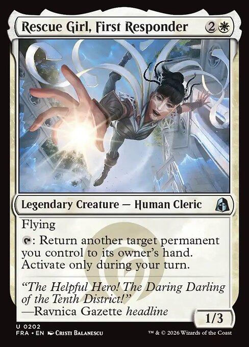 Carte Singole Magic ENG - Reality Fracture - Rescue Girl, First Responder (FRA 202)