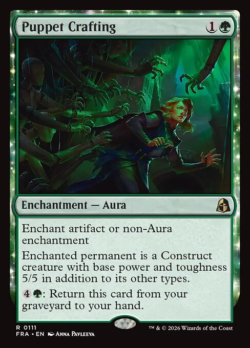 Carte Singole Magic ENG - Reality Fracture - Puppet Crafting (FRA 111)