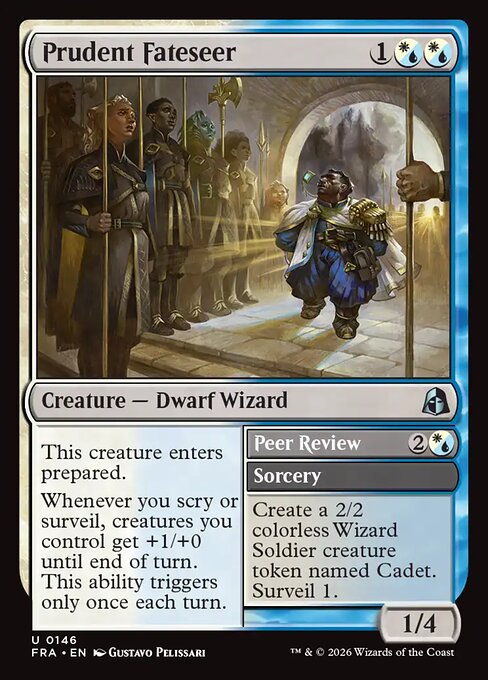 Carte Singole Magic ENG - Reality Fracture - Prudent Fateseer // Peer Review (FRA 146)