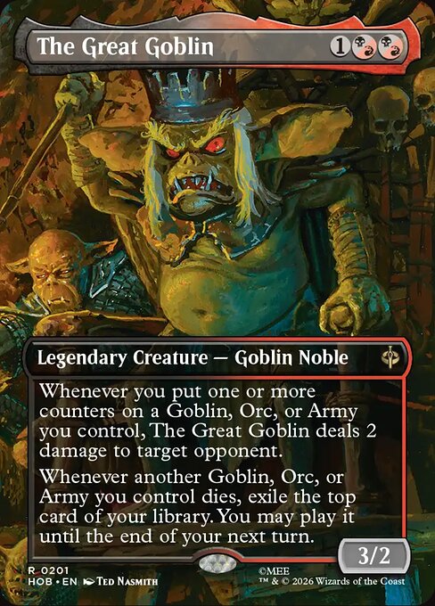 The Great Goblin HOB 201 Foil - Magic The Hobbit carta singola ENG