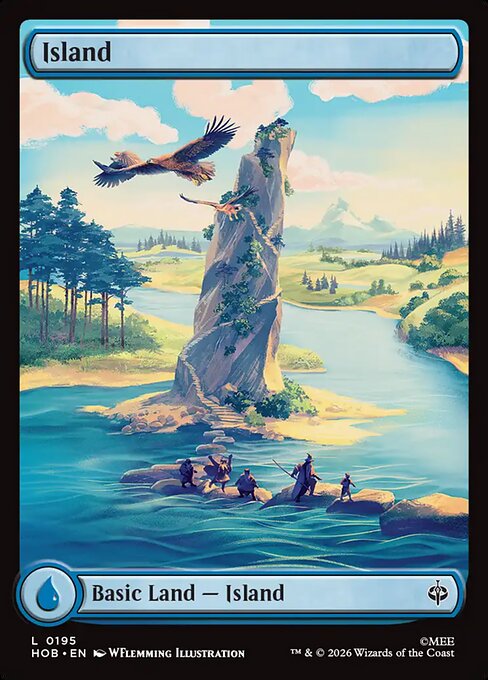Island HOB 195 Foil - Magic The Hobbit carta singola ENG