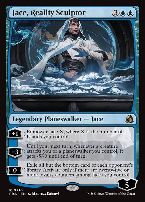 Carte Singole Magic ENG - Reality Fracture - Jace, Reality Sculptor (FRA 216)