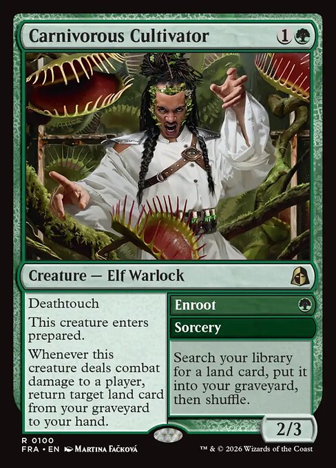 Carte Singole Magic ENG - Reality Fracture - Carnivorous Cultivator // Enroot (FRA 100)