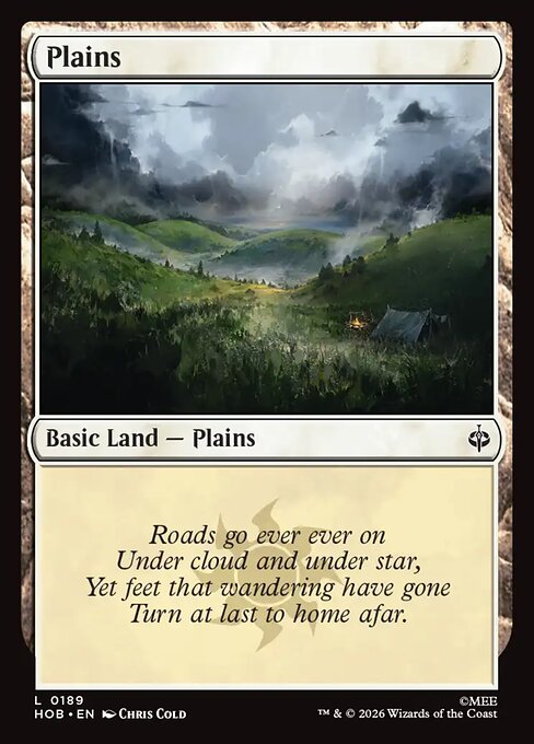 Plains HOB 189 Regular - Magic The Hobbit carta singola ENG