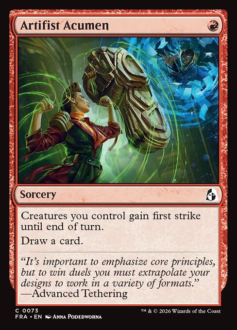 Carte Singole Magic ENG - Reality Fracture - Artifist Acumen (FRA 073)