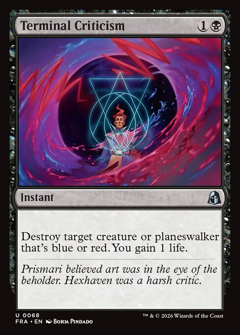 Carte Singole Magic ENG - Reality Fracture - Terminal Criticism (FRA 068)