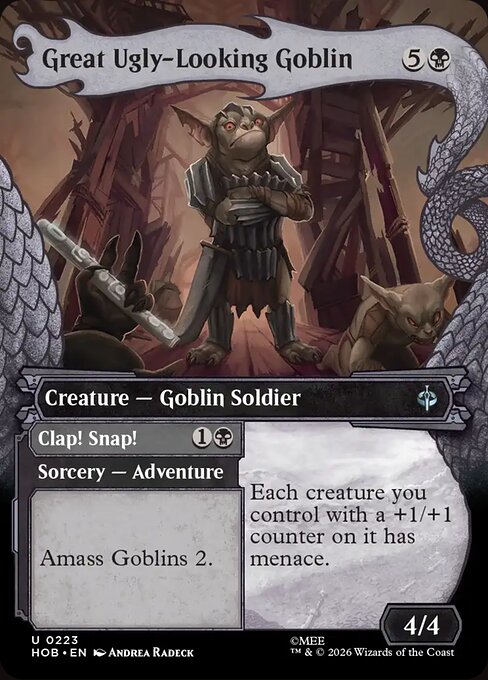 Great Ugly-Looking Goblin // Clap! Snap! HOB 223 Foil - Magic The Hobbit carta singola ENG