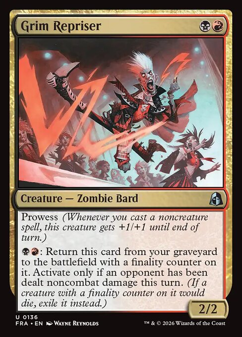 Carte Singole Magic ENG - Reality Fracture - Grim Repriser (FRA 136)